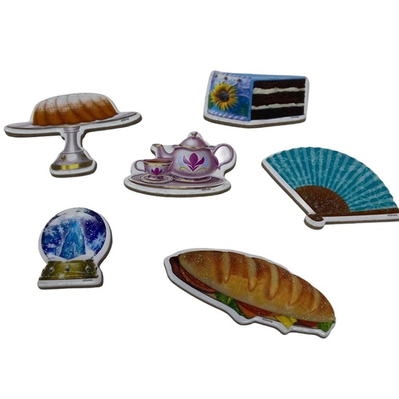 Disney Food Sparkle Detail Magnet Set (6) - Picture 1 of 9